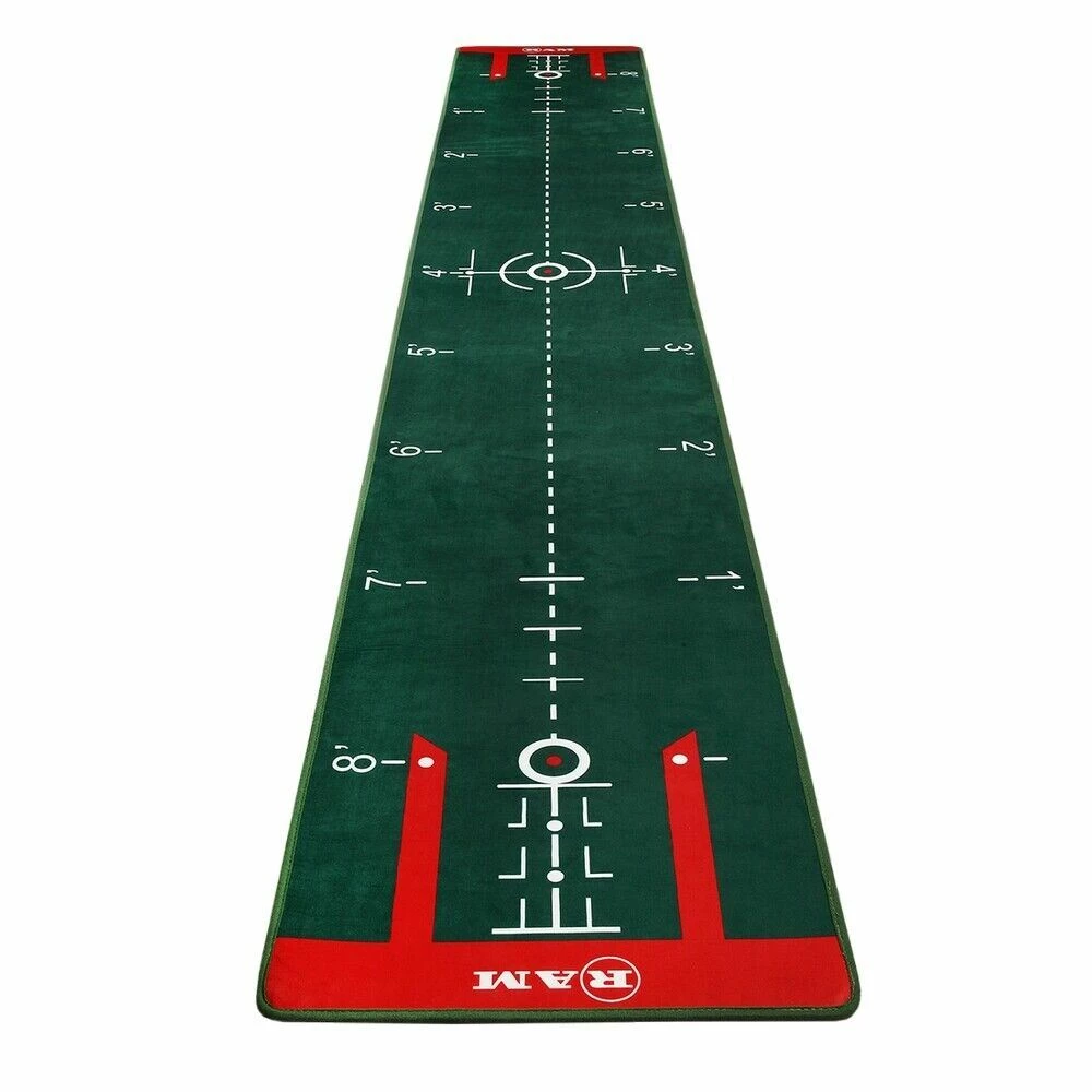 Ram Golf PROFESSIONAL Dual Grain Putting Mat With Distance Markers And Slope 4 Ram Golf PROFESSIONAL Dual Grain Putting Mat With Distance Markers And Slope - Image 2
