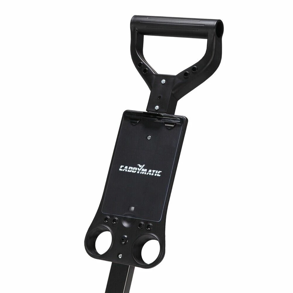 Caddymatic Golf Lite Trac 2 Wheel Folding Golf Cart Black/Red 5 Caddymatic Golf Lite Trac 2 Wheel Folding Golf Cart Black/Red - Image 3