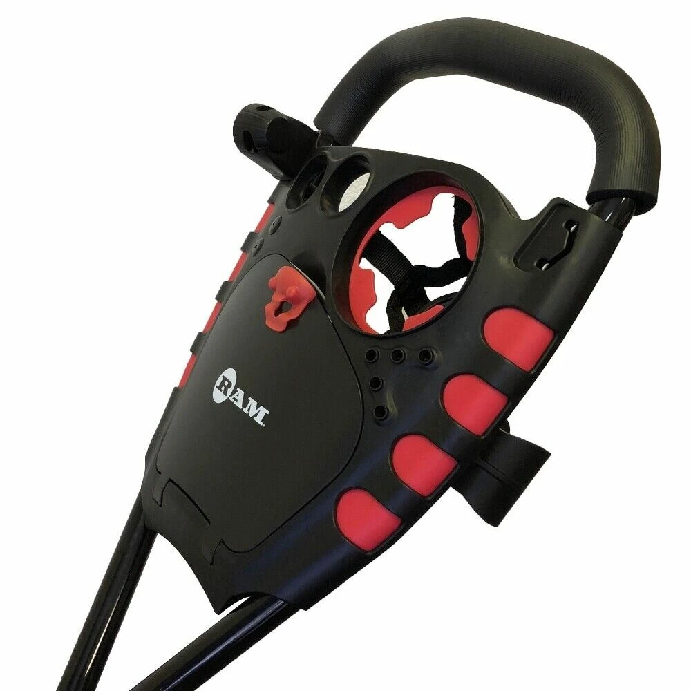 Ram Golf X-Pro Laser 3 Wheel Golf Pull Cart With Seat 6 Ram Golf X-Pro Laser 3 Wheel Golf Pull Cart With Seat - Image 4