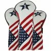 Ram Golf USA Stars And Stripes PU Leather Headcover Set - Driver, #3 Wood, Hybrid -Prosimmon Sales 38ba60dc 1d05 4b66 8923 52e24bde1ff9 58292.1678246024
