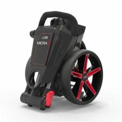 POWAKADDY 2022 MICRA PUSH CART-GUN METAL/RED TRIM -Prosimmon Sales 40384 3