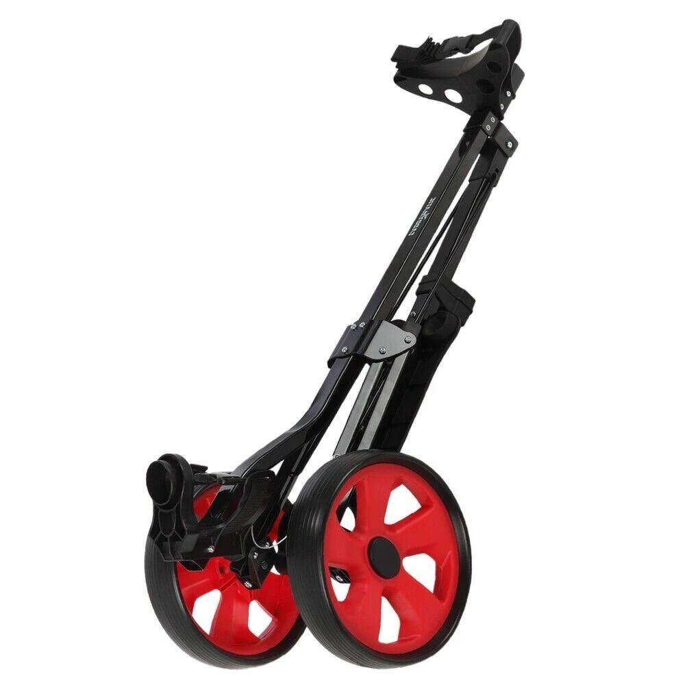Caddymatic Golf Lite Trac 2 Wheel Folding Golf Cart Black/Red 6 Caddymatic Golf Lite Trac 2 Wheel Folding Golf Cart Black/Red - Image 4