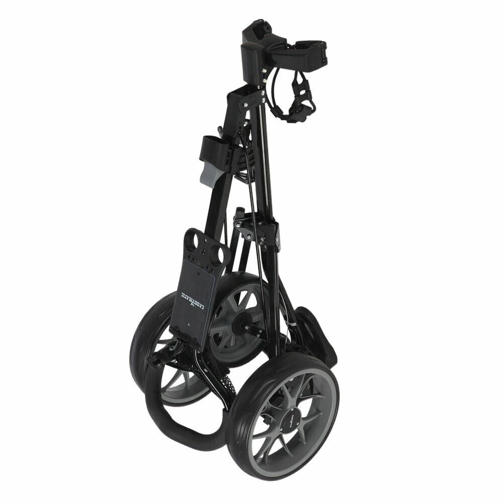 Caddymatic Golf Pro Lite 3 Wheel Golf Cart Black/Gray 5 Caddymatic Golf Pro Lite 3 Wheel Golf Cart Black/Gray - Image 3