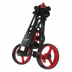 Caddymatic Golf Continental 3 Wheel Folding Golf Push/Pull Cart Black/Red -Prosimmon Sales 6460033a ec57 41b6 ad86 41a96e217416 37425.1678246021