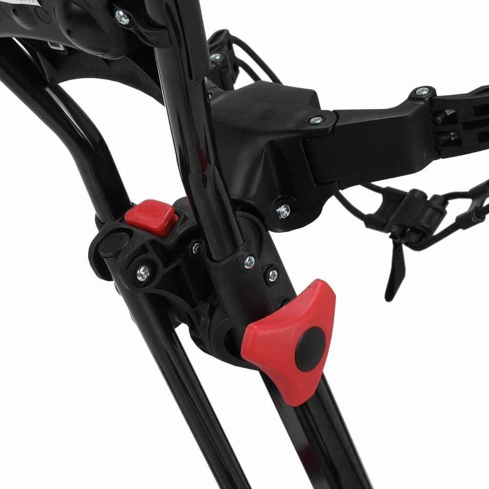 Caddymatic Golf Quad 4-Wheel Folding Golf Pull / Push Cart Black/Red 7 Caddymatic Golf Quad 4-Wheel Folding Golf Pull / Push Cart Black/Red - Image 5