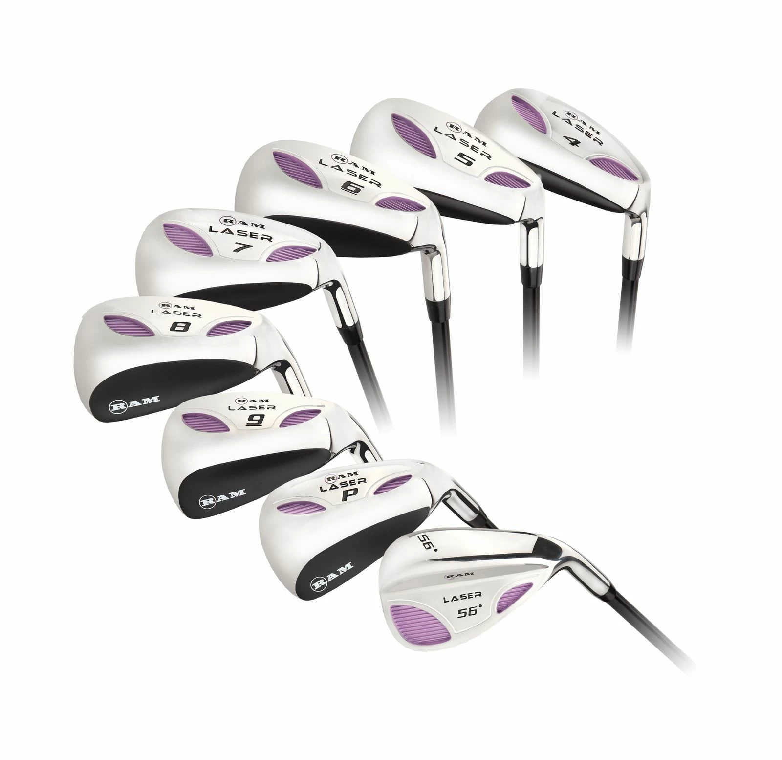 Ram Golf Laser Petite Graphite Hybrid Irons Set 4-SW (8 Club) -Ladies Right Hand 3 Ram Golf Laser Petite Graphite Hybrid Irons Set 4-SW (8 Club) -Ladies Right Hand