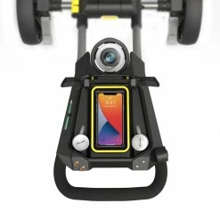 PowaKaddy 2022 DXL Lite Fast Fold Push Cart Yellow Trim -Prosimmon Sales DLX Handle