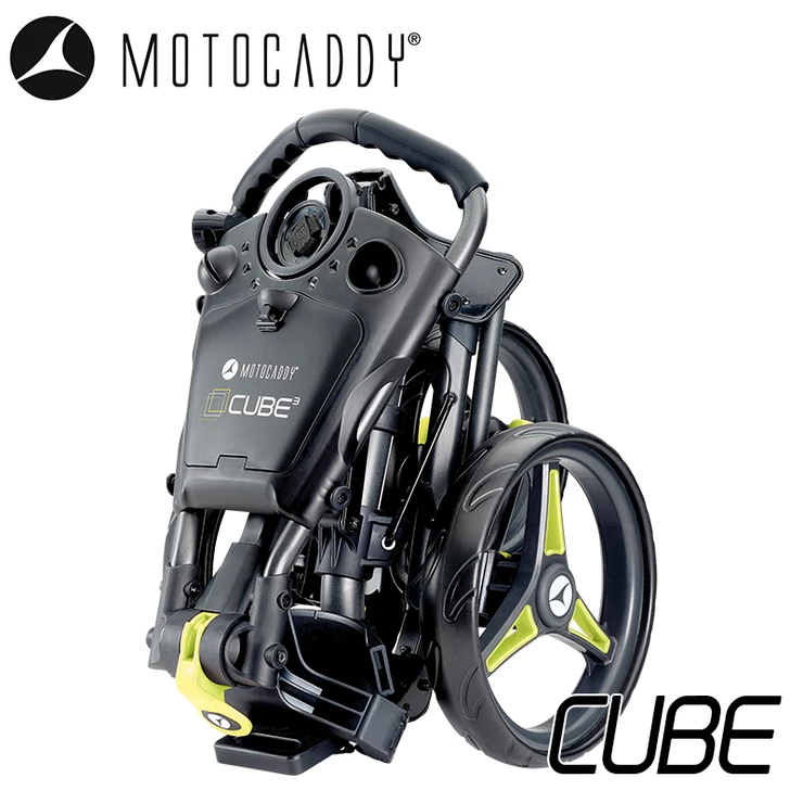 Motocaddy Cube Push Trolley Lime 4 Motocaddy Cube Push Trolley Lime - Image 2