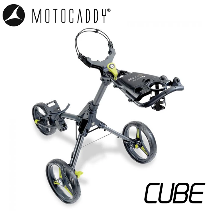 Motocaddy Cube Push Trolley Lime 3 Motocaddy Cube Push Trolley Lime