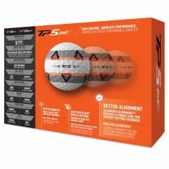 TaylorMade TP5 Pix 2.0 Golf Balls Dozen White (2 Dozen €90) -Prosimmon Sales TA21D0103001 2 L