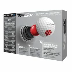 TaylorMade 2021 TP5x Golf Balls Dozen White 7 TaylorMade 2021 TP5x Golf Balls Dozen White -Prosimmon Sales TA21D0104001 2 L