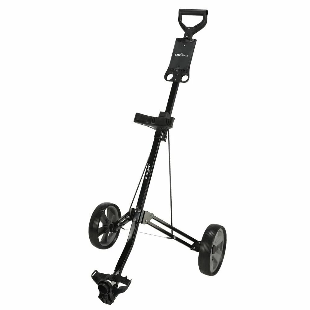 Caddymatic Golf Lite Trac 2 Wheel Folding Golf Cart Black 6 Caddymatic Golf Lite Trac 2 Wheel Folding Golf Cart Black - Image 4
