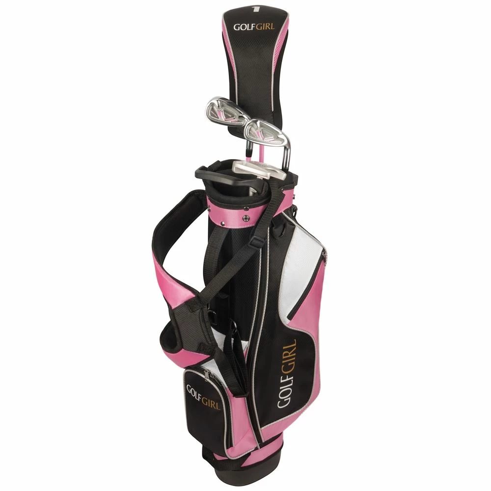 GolfGirl Golf Girl Junior Girls Golf Set V3 With Pink Clubs And Bag, Right Hand 4 GolfGirl Golf Girl Junior Girls Golf Set V3 With Pink Clubs And Bag, Right Hand - Image 2